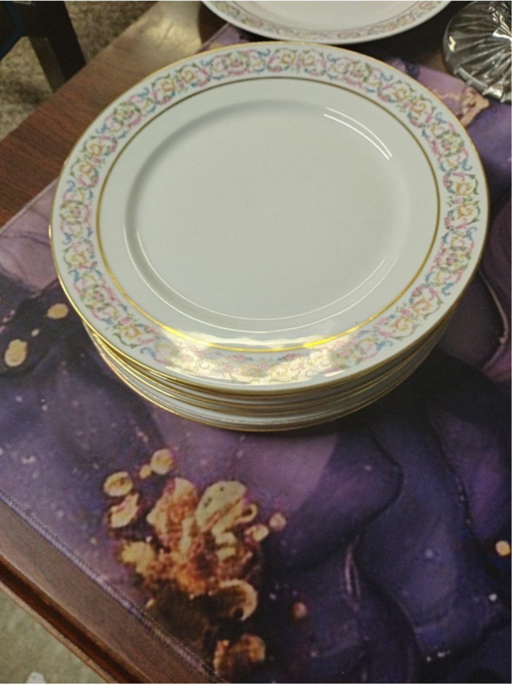 Antq Charles Ahrenfeldt Limoges Reizenstein Pittsburgh-Allegheny Salad Plates 6